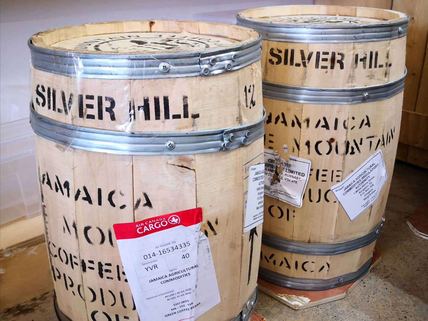 Jamaica Blue Mountain | Unroasted Green Coffee Beans | 30kg Barrel | SILVER HILL Estate
